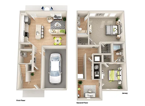 Floor plan TH-B2 w/ Office
