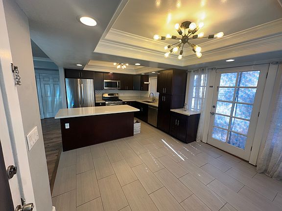 dining and kitchen area