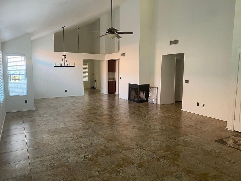 Entrance, living and dining room