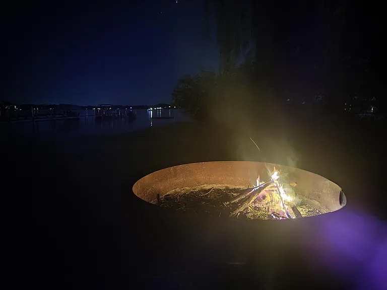 Campfire at night