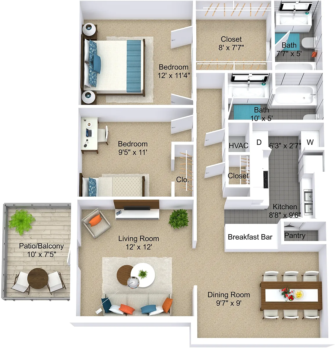 Floor plan The Hawthorne