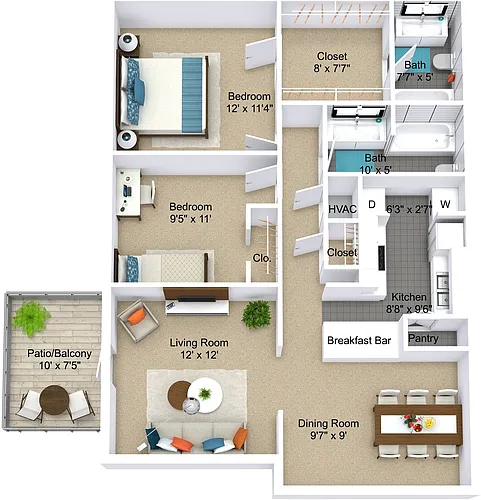 Floor plan The Hawthorne