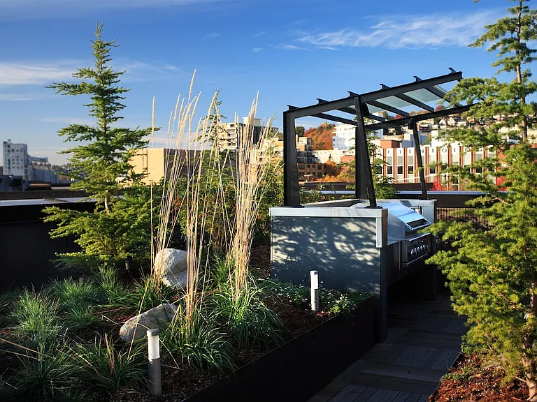 Rooftop Lounge with BBQ Grills