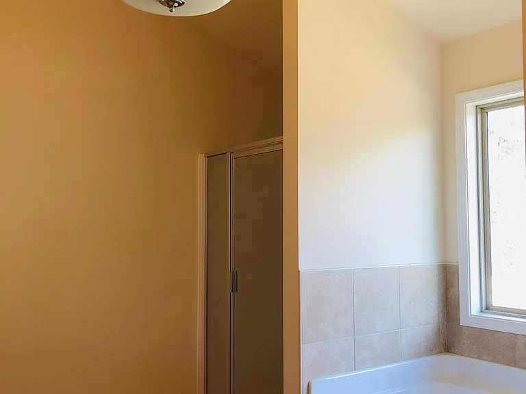 Garden tub and separate shower booth