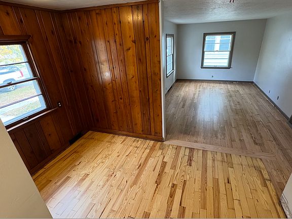 Dining area and living room