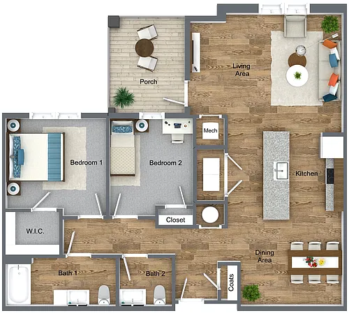 Floor plan The Bay