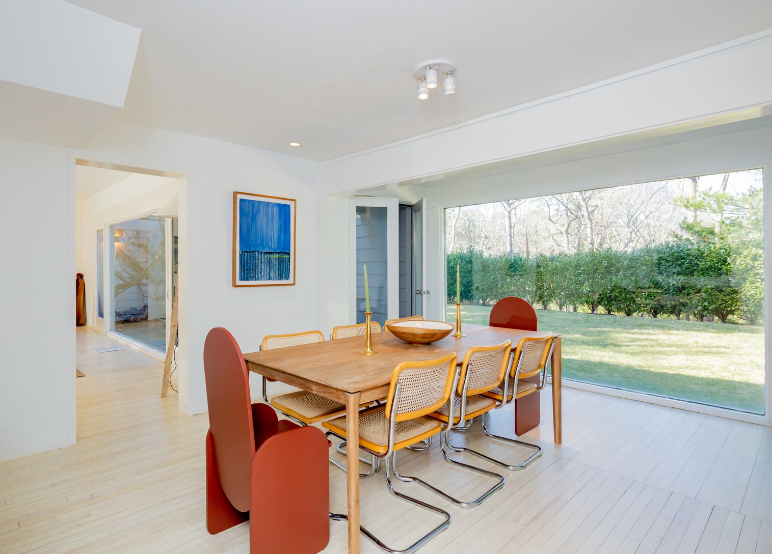 Dining room with access to inviting serene garden.