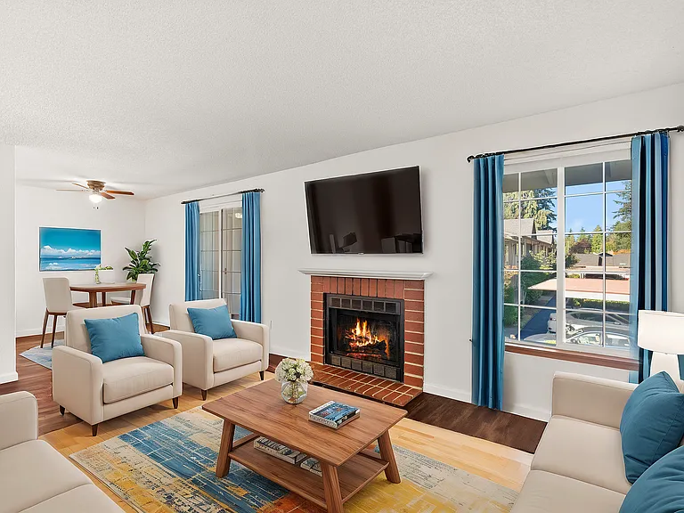 Experience the warmth and elegance of this inviting living room, perfect for relaxation and gatherings. Experience the warmth and elegance of this inviting living room, perfect for relaxation and gatherings.