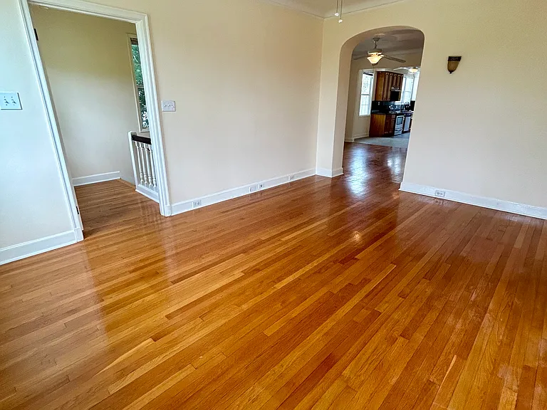 living room facing dining room