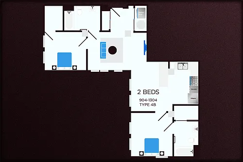 Floor plan 904-1304_Type B