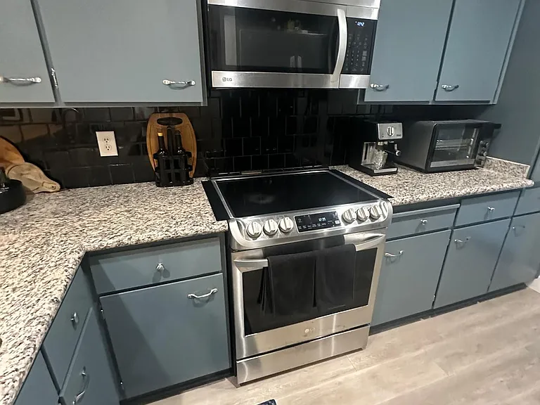 kitchen - stove and counter