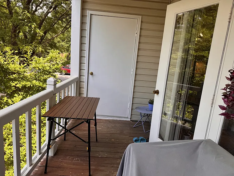 Deck (POV 3), door to utility closet