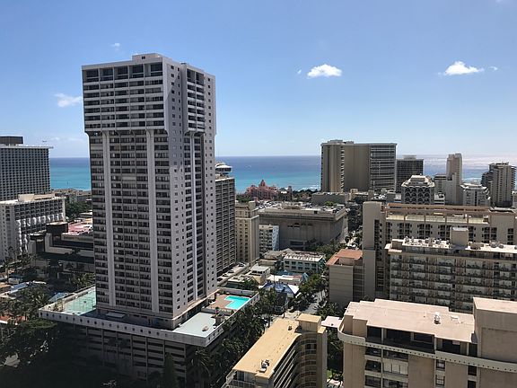 View of Waikiki from hallway