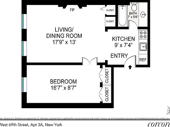 2nd image of 44 W 69th St #A3