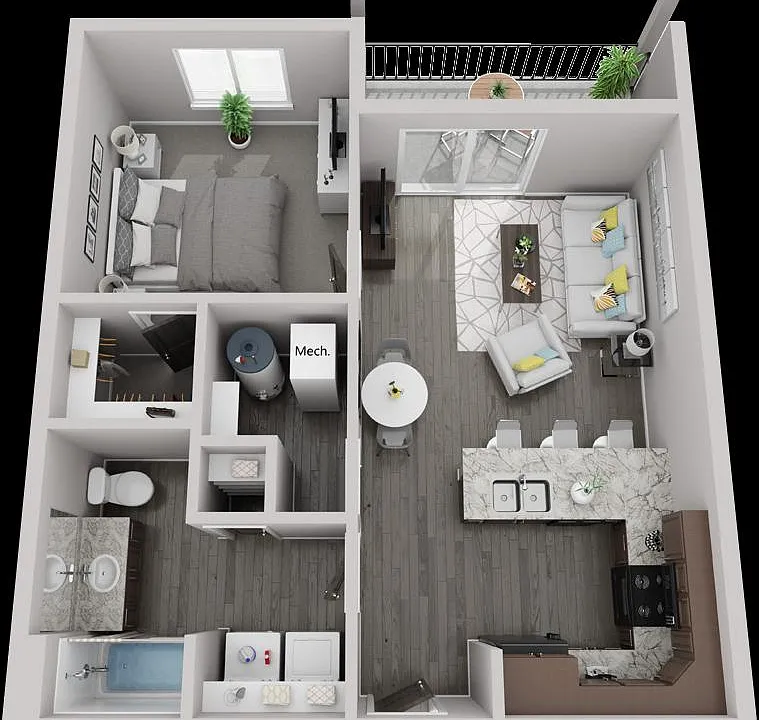 The Amherst - 1 Bed / 1 Bath