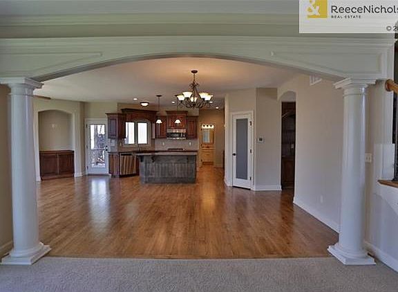 Living Room flows openly into the spacious kitchen.