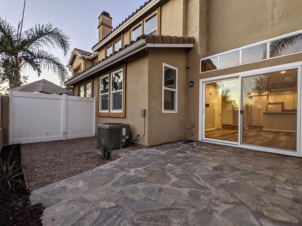 Back patio at sunset