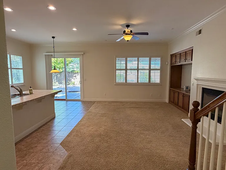 Family room looking toward backyard
