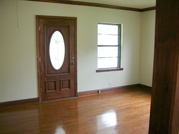 Living room has hardwood floors