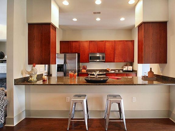 Main Floor: Front view of the kitchen.