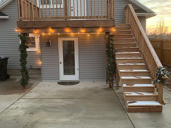 Rear of home