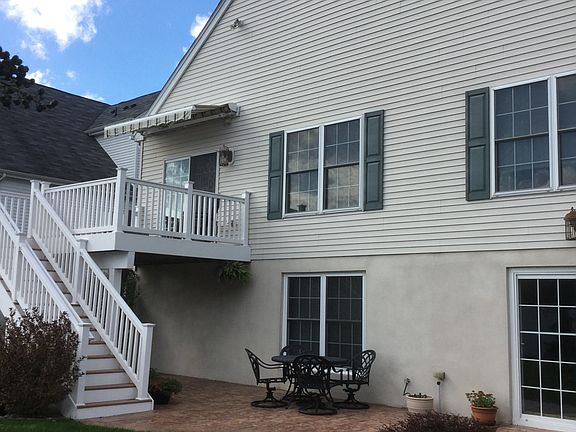 Deck,concrete patio,awning