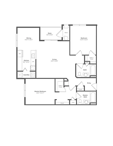 Floor plan B2BR