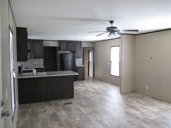 Open living room & kitchen