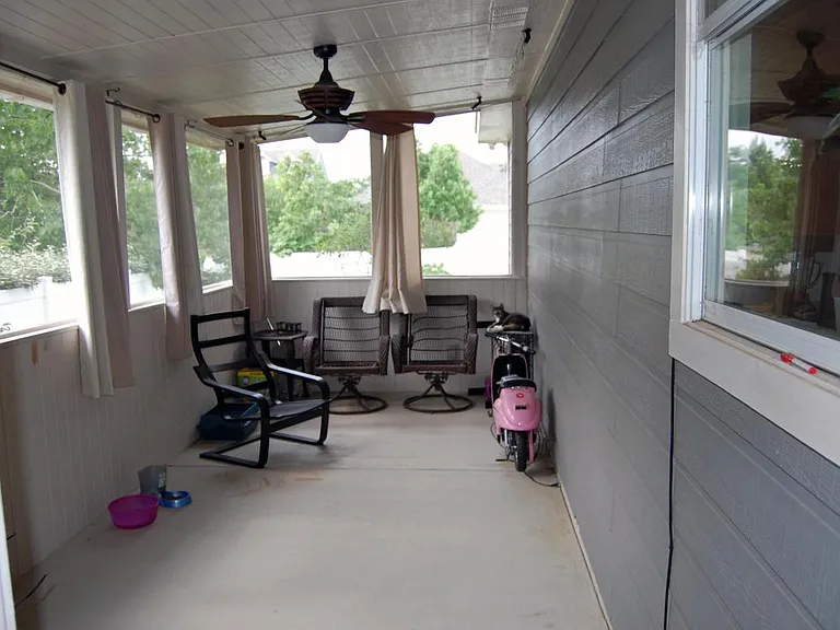 Enclosed back porch