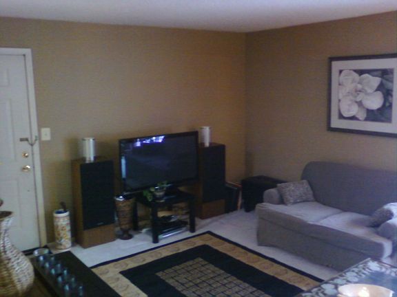 Living room has lots of space