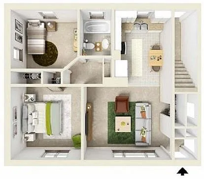 Floor plan 2 Bedroom