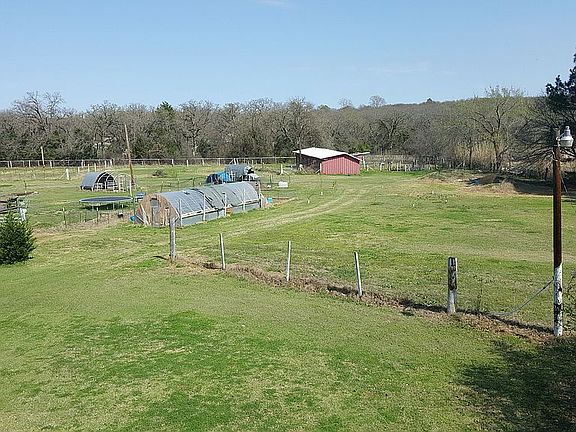 View from top of pole barn
