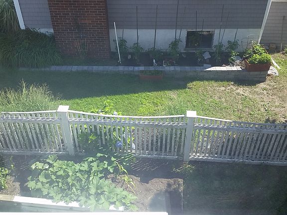Garden area in rear of house