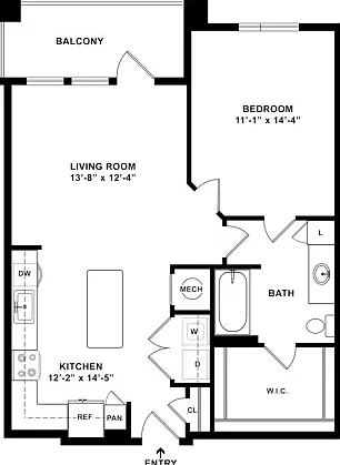 Bonnet | 1 Bedroom | 1 Bath | 780 SF Bonnet | 1 Bedroom | 1 Bath | 780 SF