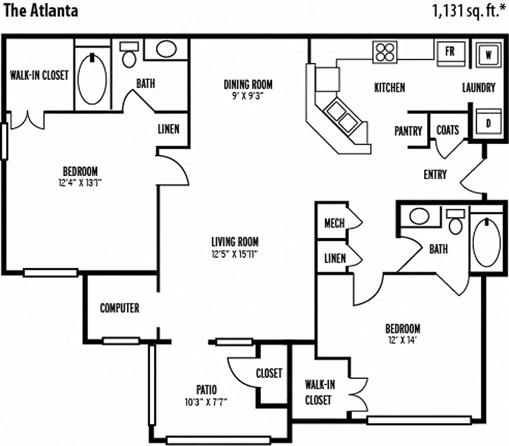Floor plan Atlanta