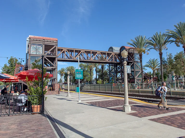 Close to the Fullerton MetroLink