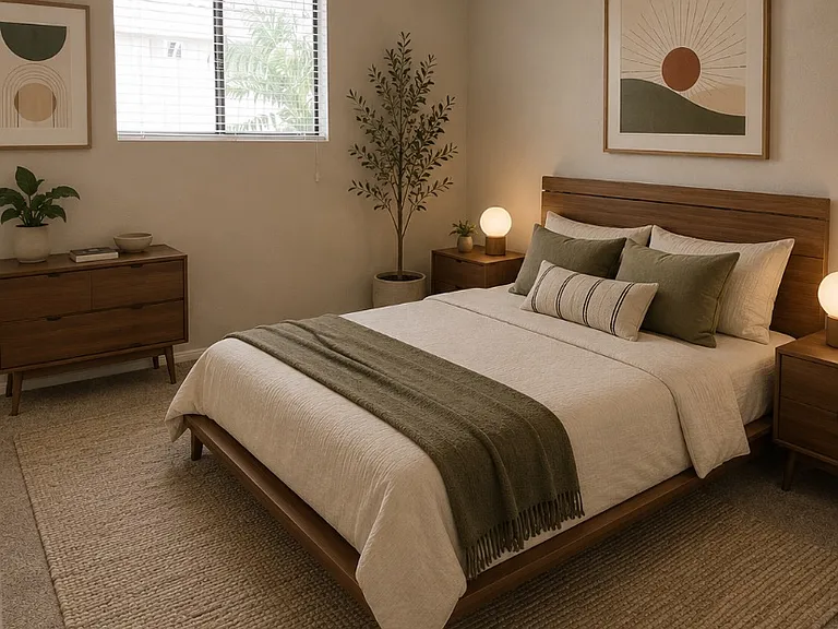 AI generated example of furnished room