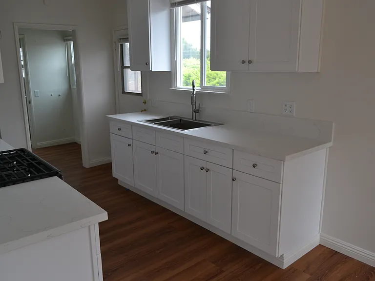 Sink and cabinets