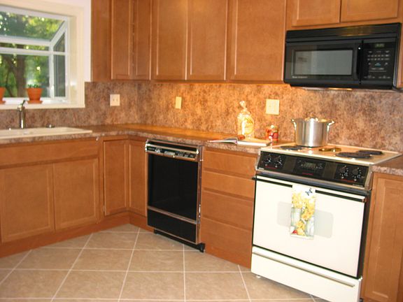 New Cabinets, Counters, Floo