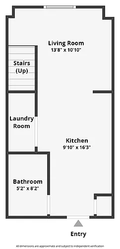 Floor plan 1 Bed / 1 Bath