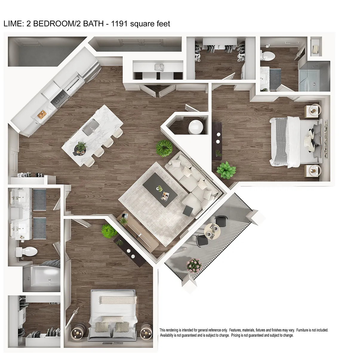 Floor plan 2x2 Lime
