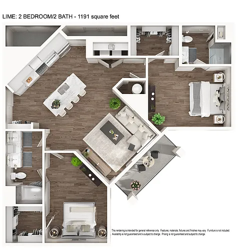 Floor plan 2x2 Lime