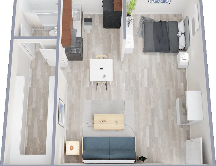 Studio Floorplan Diagram