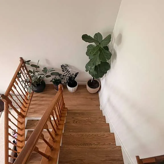 VIEW FROM SECOND FLOOR STAIRS LANDING