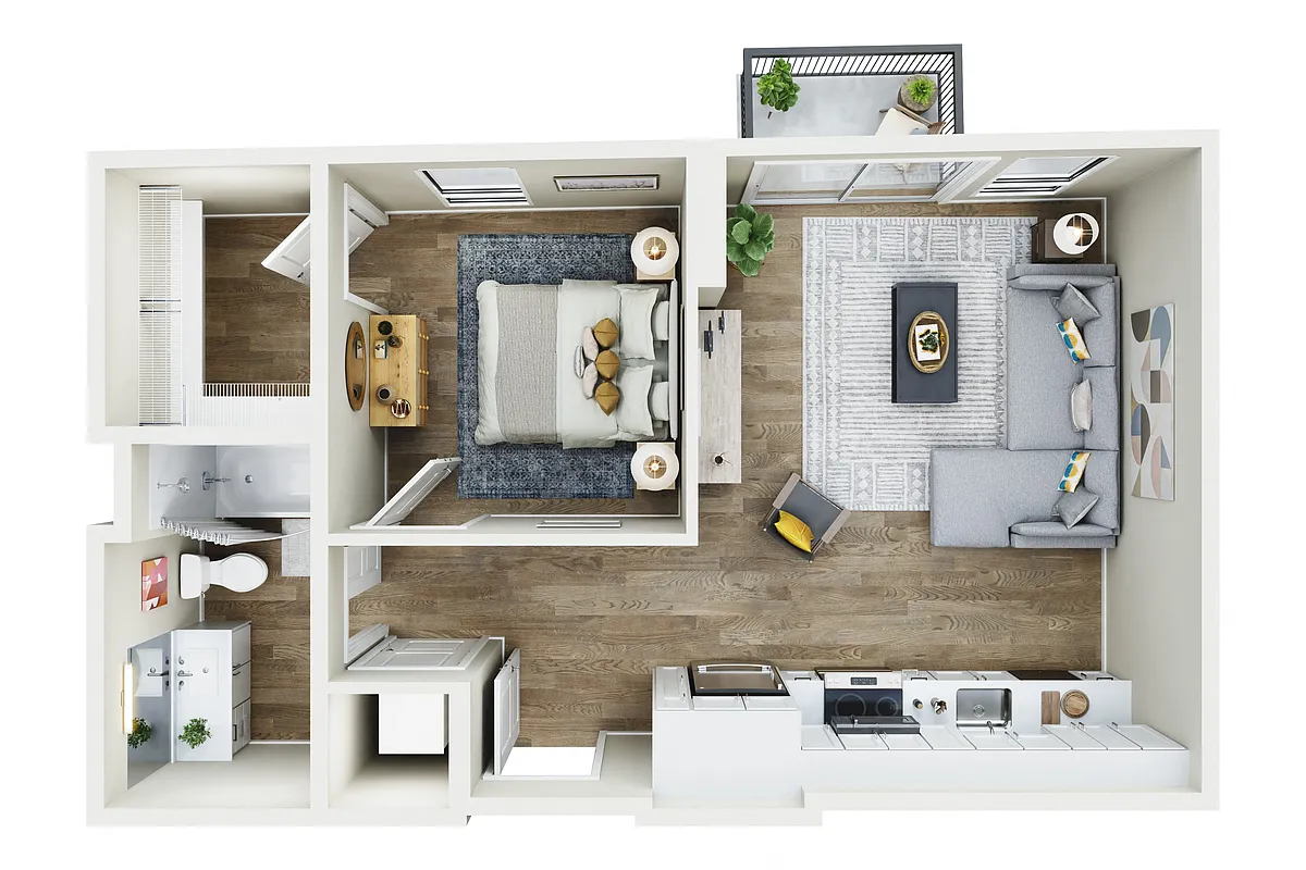 Floor plan 1X1 - C1