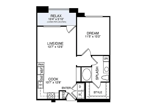 Floor plan 2A2 Alt5 1-1