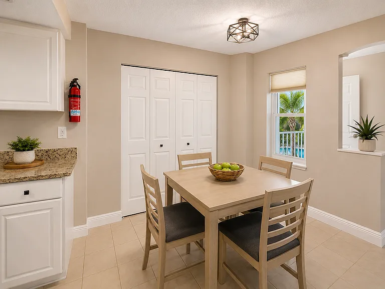 Enjoy a meal at the new dinette set