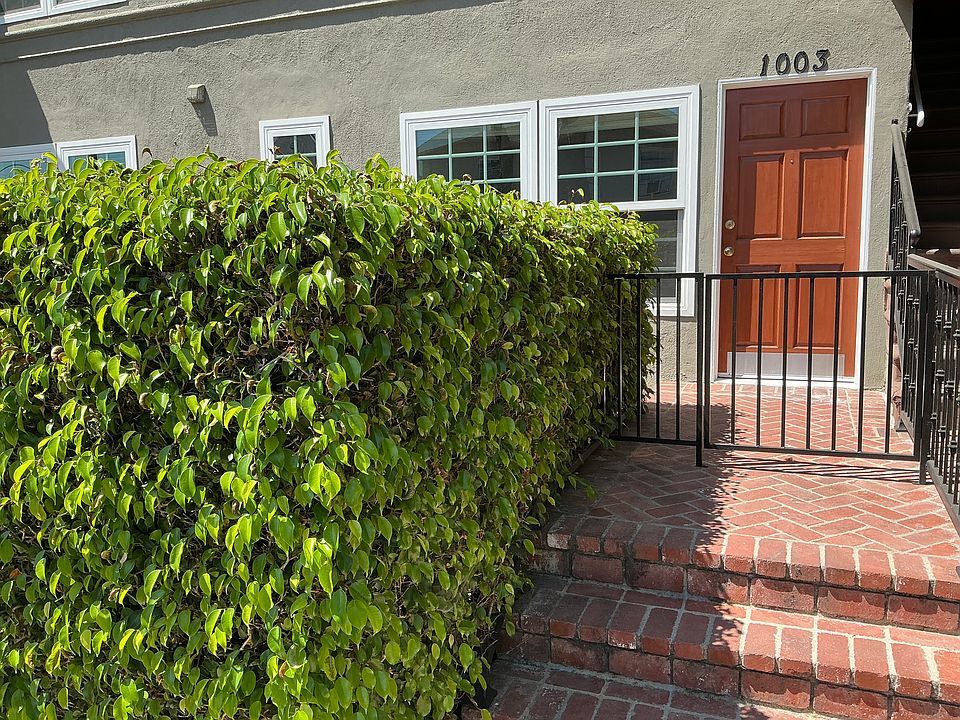 This apartment home offers a private gated entry.