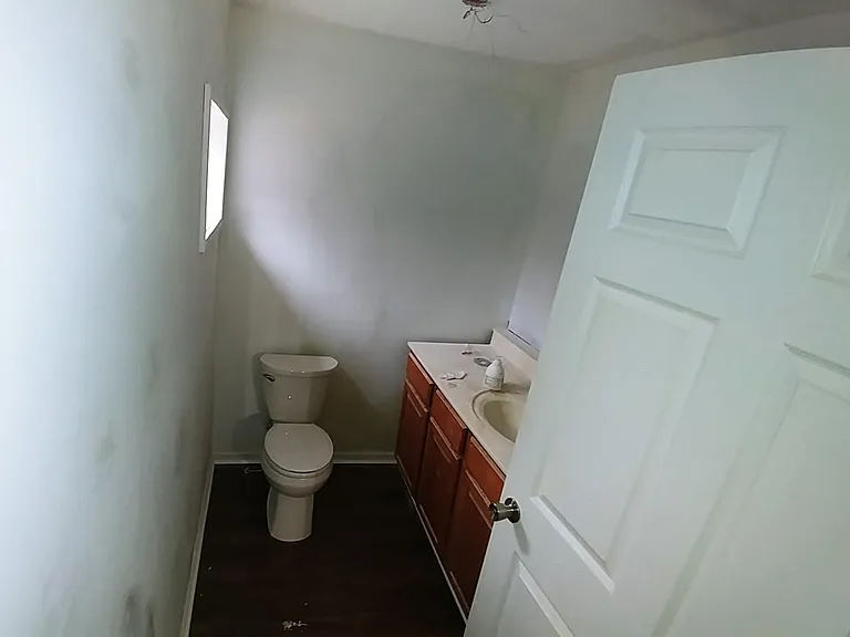 Large half bath, with new flooring, lighting...you name it!