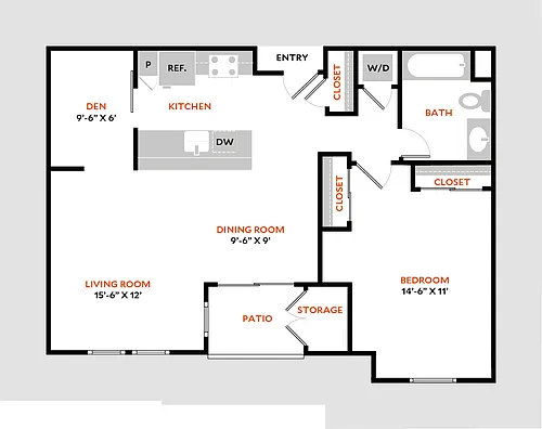 Floor plan Plan 1C